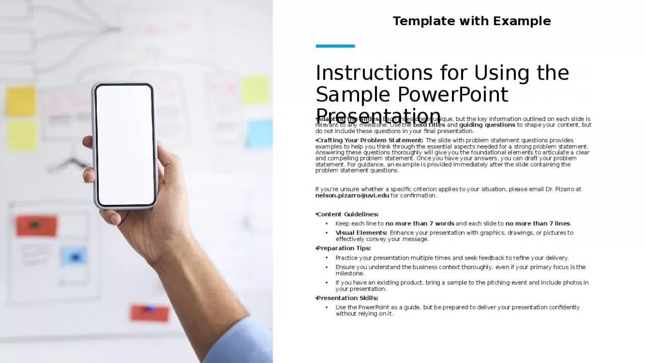 PPT-Instructions for Using the Sample PowerPoint Presentation