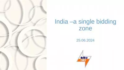 India  a single bidding zone 25.06.2024