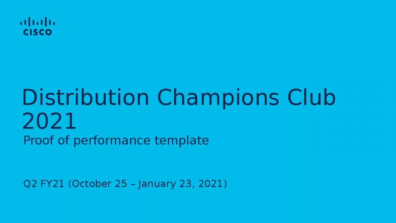 PPT-Distribution Champions Club 2021