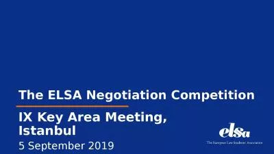 The ELSA Negotiation Competition