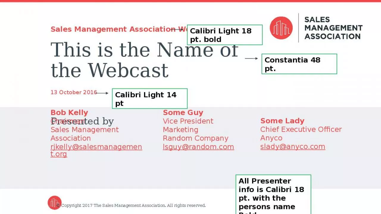 PPT-This is the Name of the Webcast