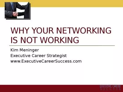 Why Your Networking Is NOT Working