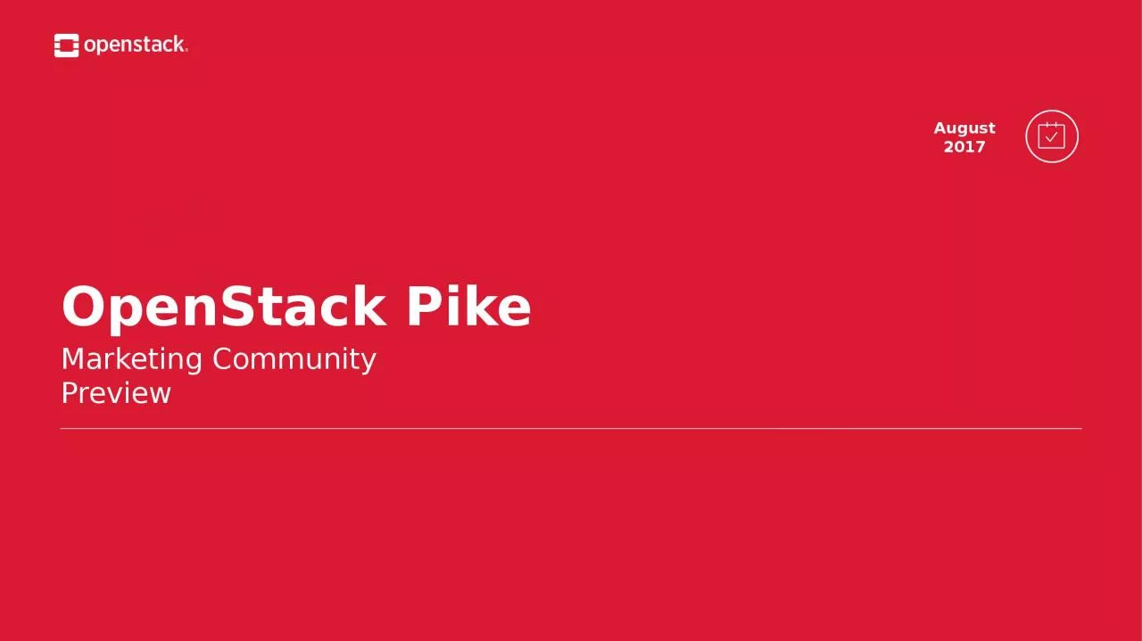 PPT-OpenStack Pike