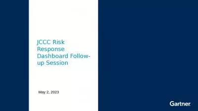 JCCC Risk Response Dashboard Follow-up Session