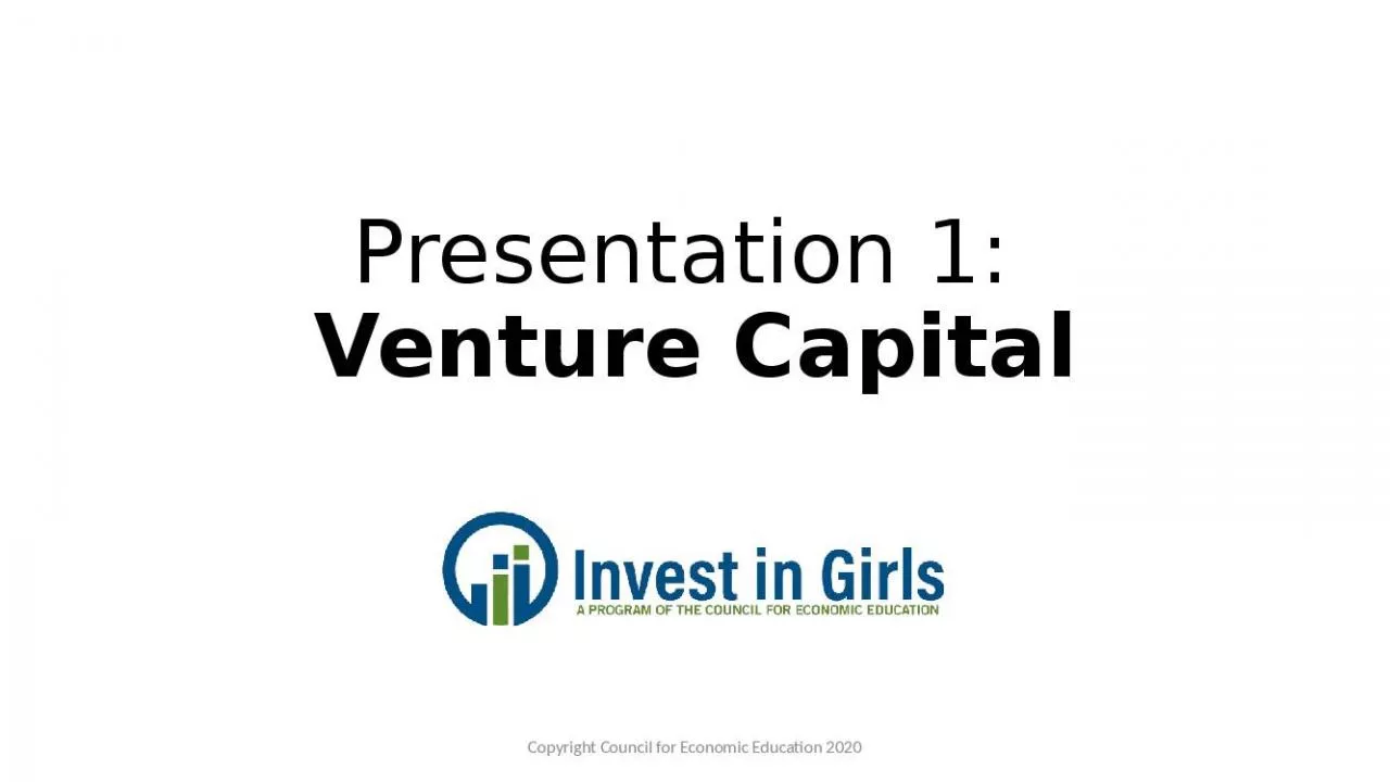 PPT-Presentation 1: Venture Capital