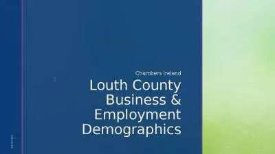 Louth County Business & Employment Demographics