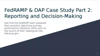 FedRAMP & DAP Case Study Part 2: Reporting and Decision-Making