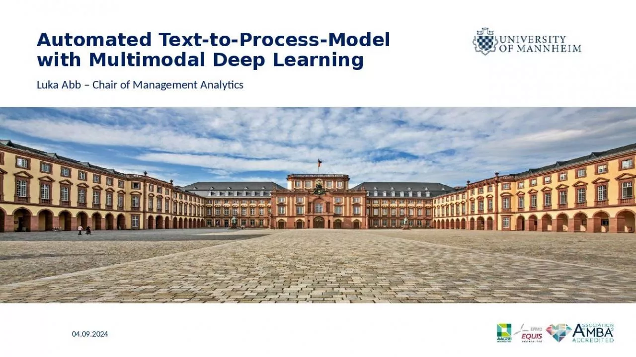 PPT-Automated Text-to-Process-Model with Multimodal Deep Learning