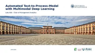 Automated Text-to-Process-Model with Multimodal Deep Learning