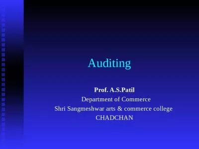 Auditing