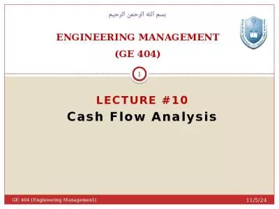 ENGINEERING MANAGEMENT (GE 404)