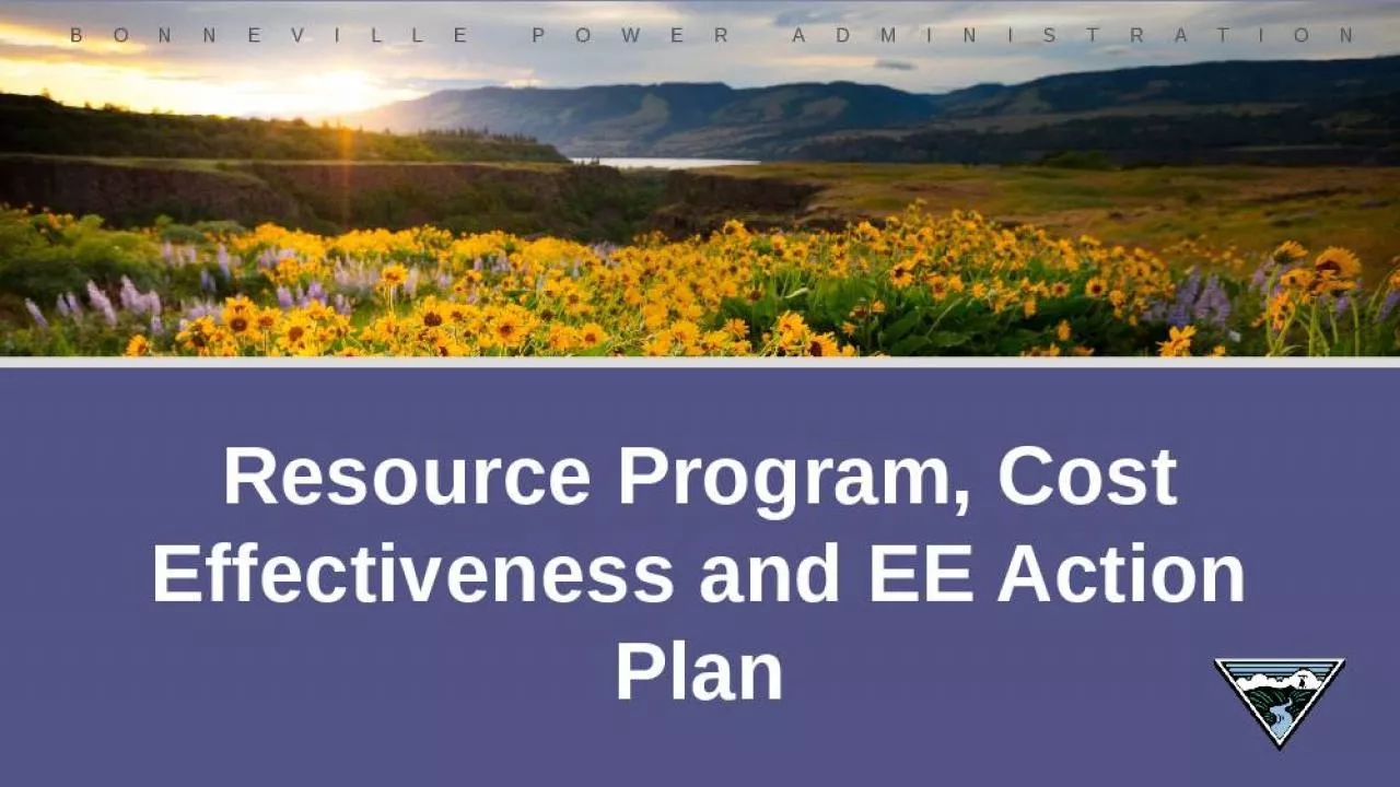 PPT-Resource Program, Cost Effectiveness and EE Action Plan