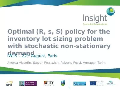 Optimal (R, s, S) policy for the inventory lot sizing problem with stochastic non-stationary demand