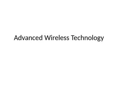 Advanced Wireless Technology