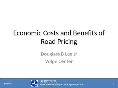 Economic Costs and Benefits of Road Pricing