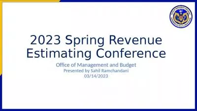 2023 Spring Revenue Estimating Conference