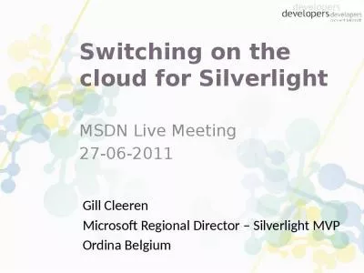 Switching on the cloud for Silverlight