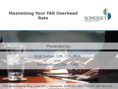 Maximizing Your FAR Overhead Rate