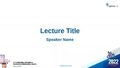 Lecture Title