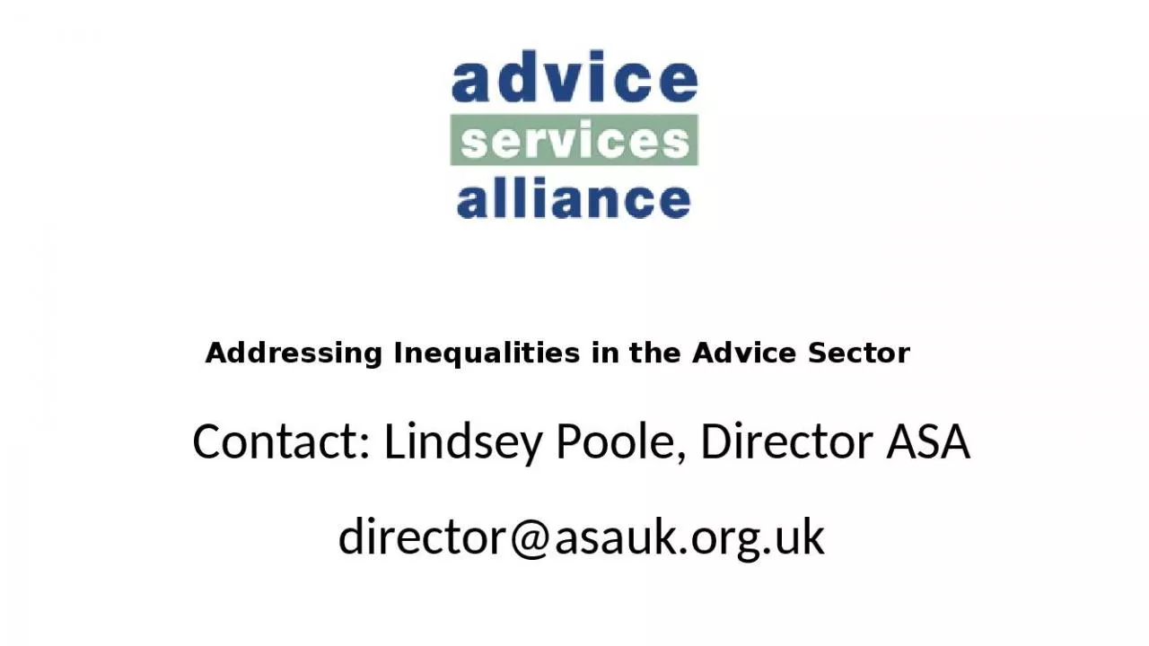 PPT-Addressing Inequalities in the Advice Sector