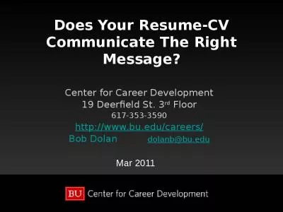 Does Your Resume-CV Communicate The Right Message?