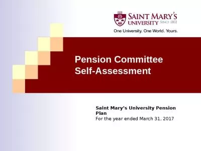 Pension Committee  Self-Assessment