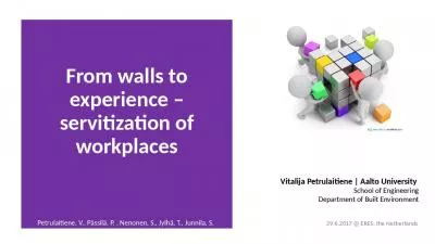 From walls to experience   servitization of workplaces