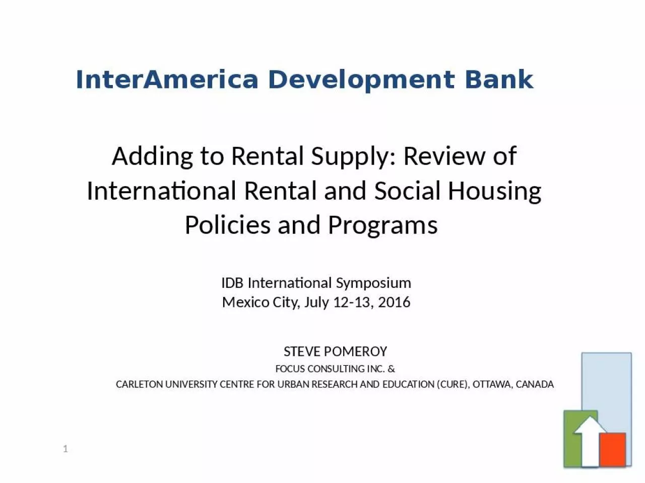 PPT-Adding to Rental Supply: Review of International Rental and Social Housing Policies and