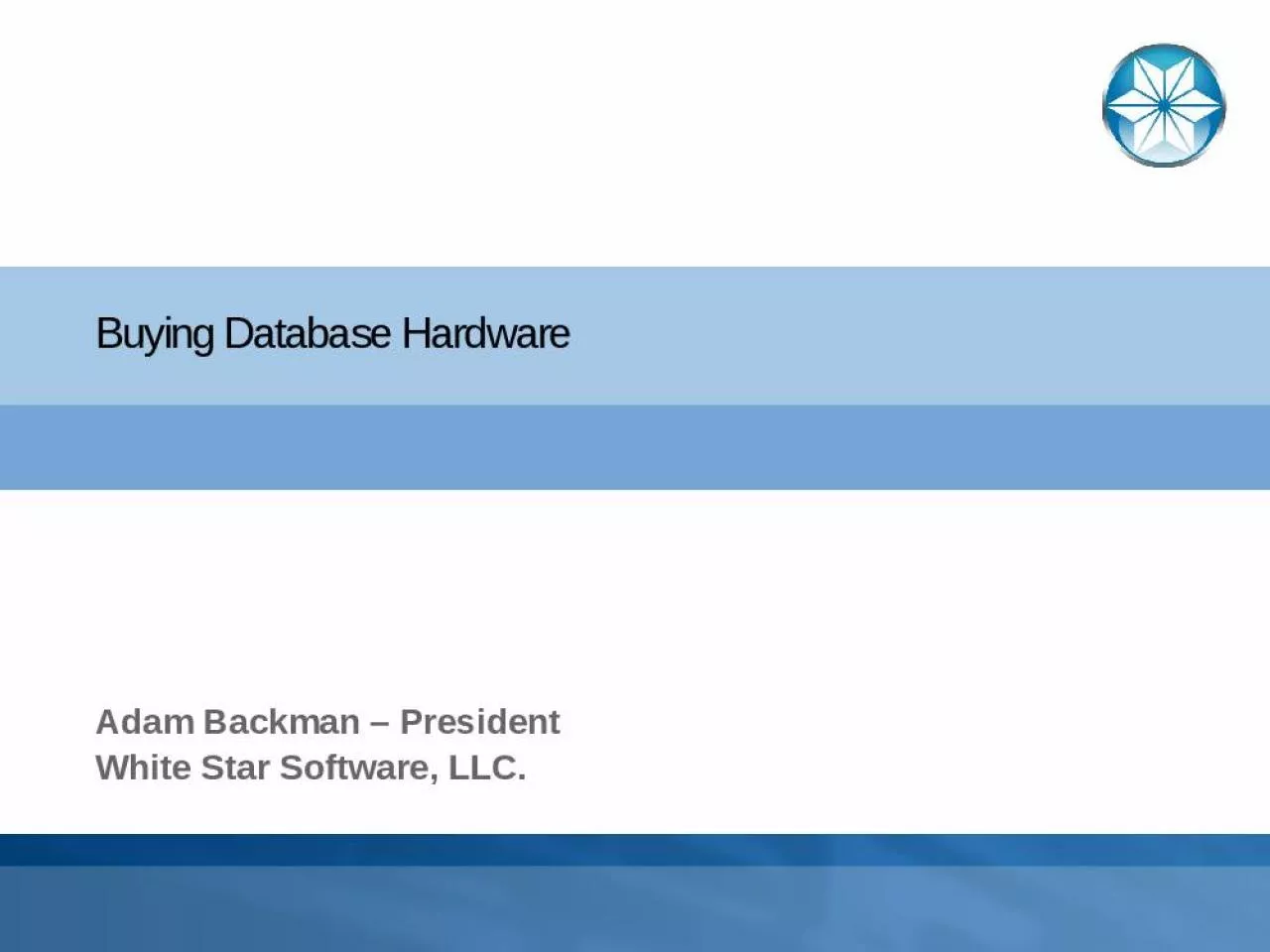 PPT-Buying Database Hardware