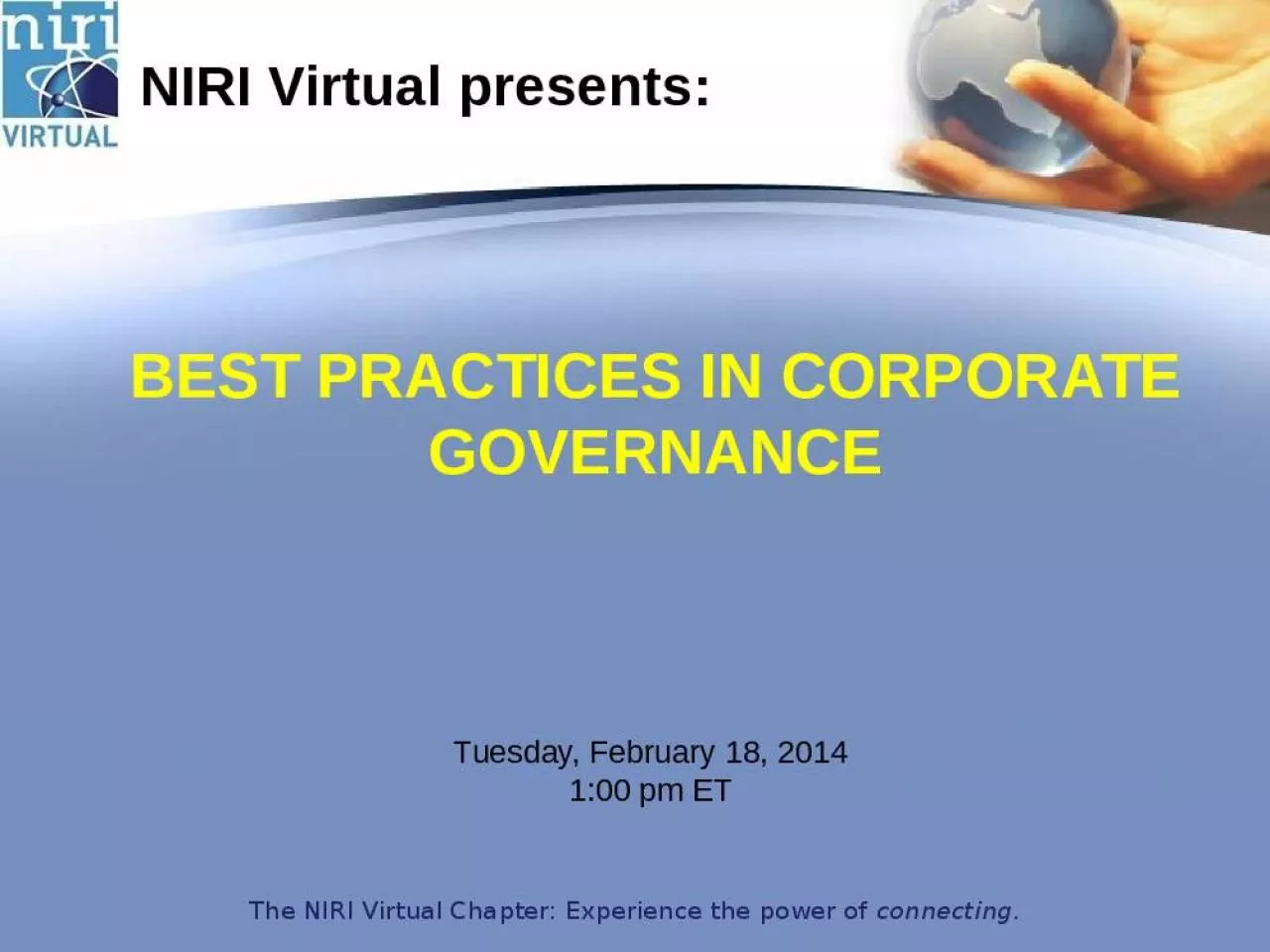 PPT-Best Practices in Corporate Governance