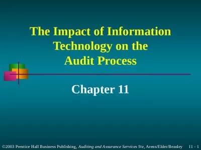 The Impact of Information Technology on the Audit Process