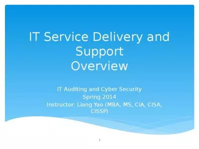 IT Service Delivery and Support Overview