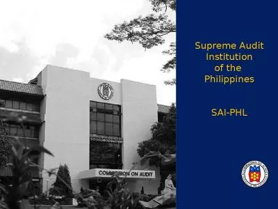 Supreme Audit Institution of the  Philippines SAI-PHL