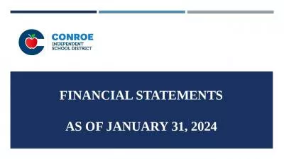 Financial statements As of January 31, 2024