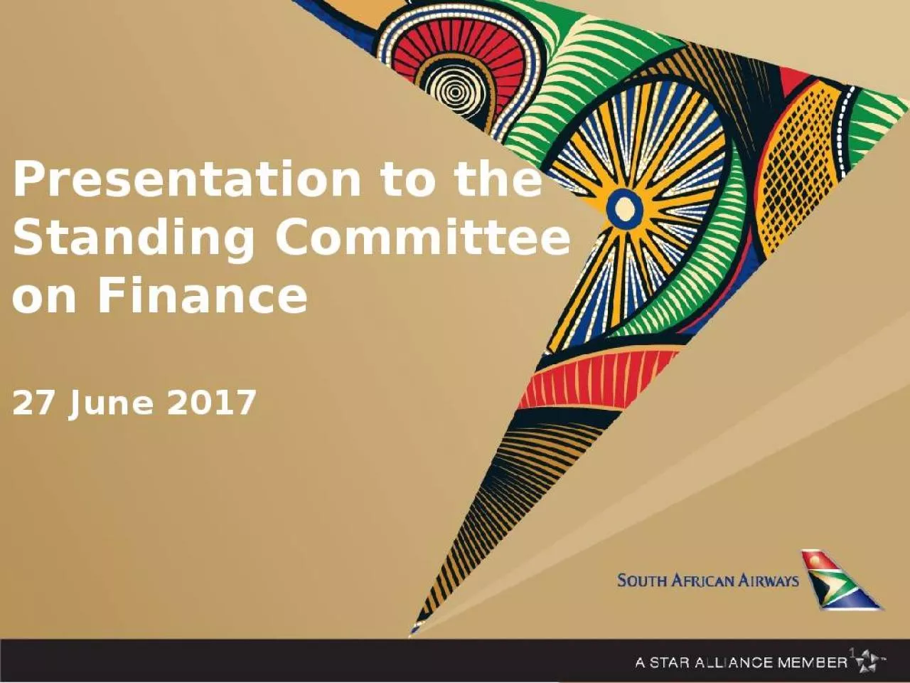 PPT-Presentation to the Standing Committee on Finance 27 June 2017