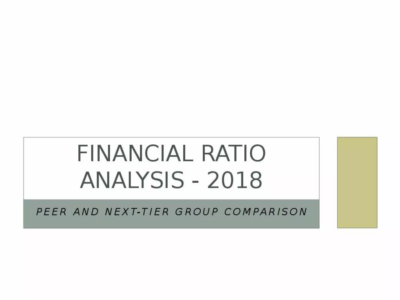 PPT-Financial Ratio Analysis - 2018