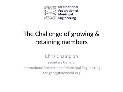 The Challenge of growing & retaining members