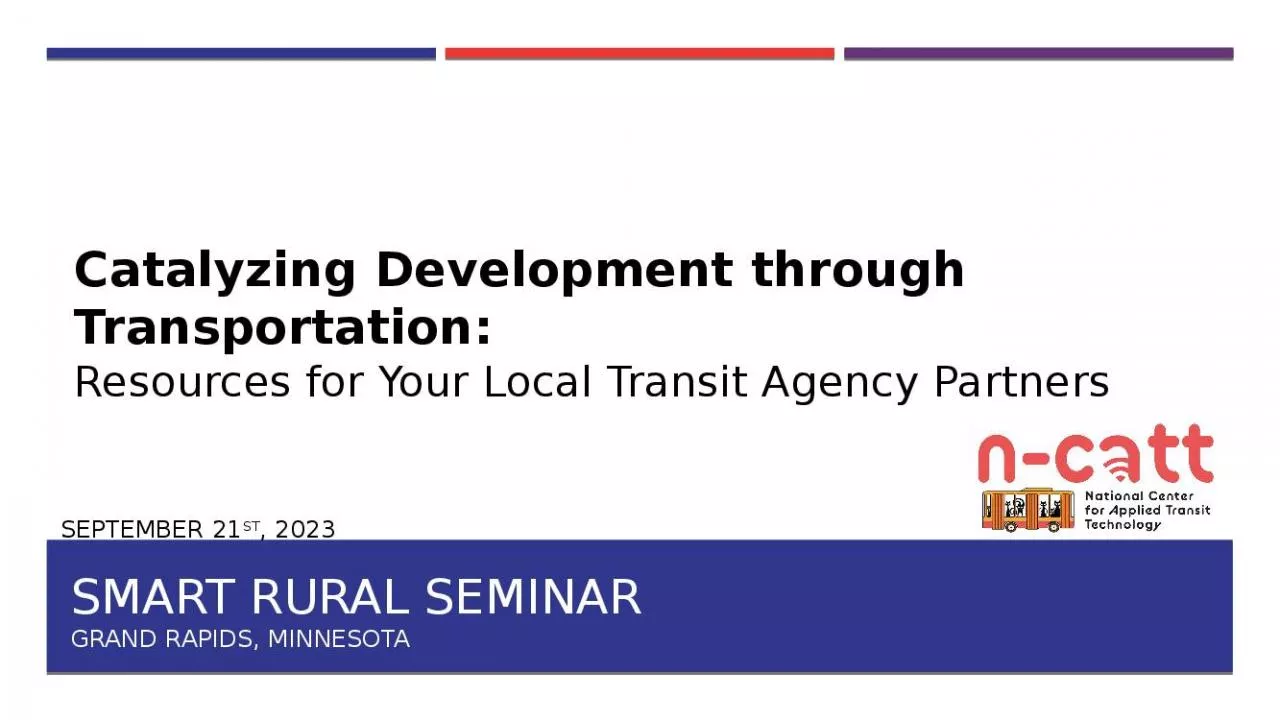 PPT-Smart Rural Seminar Grand Rapids, Minnesota