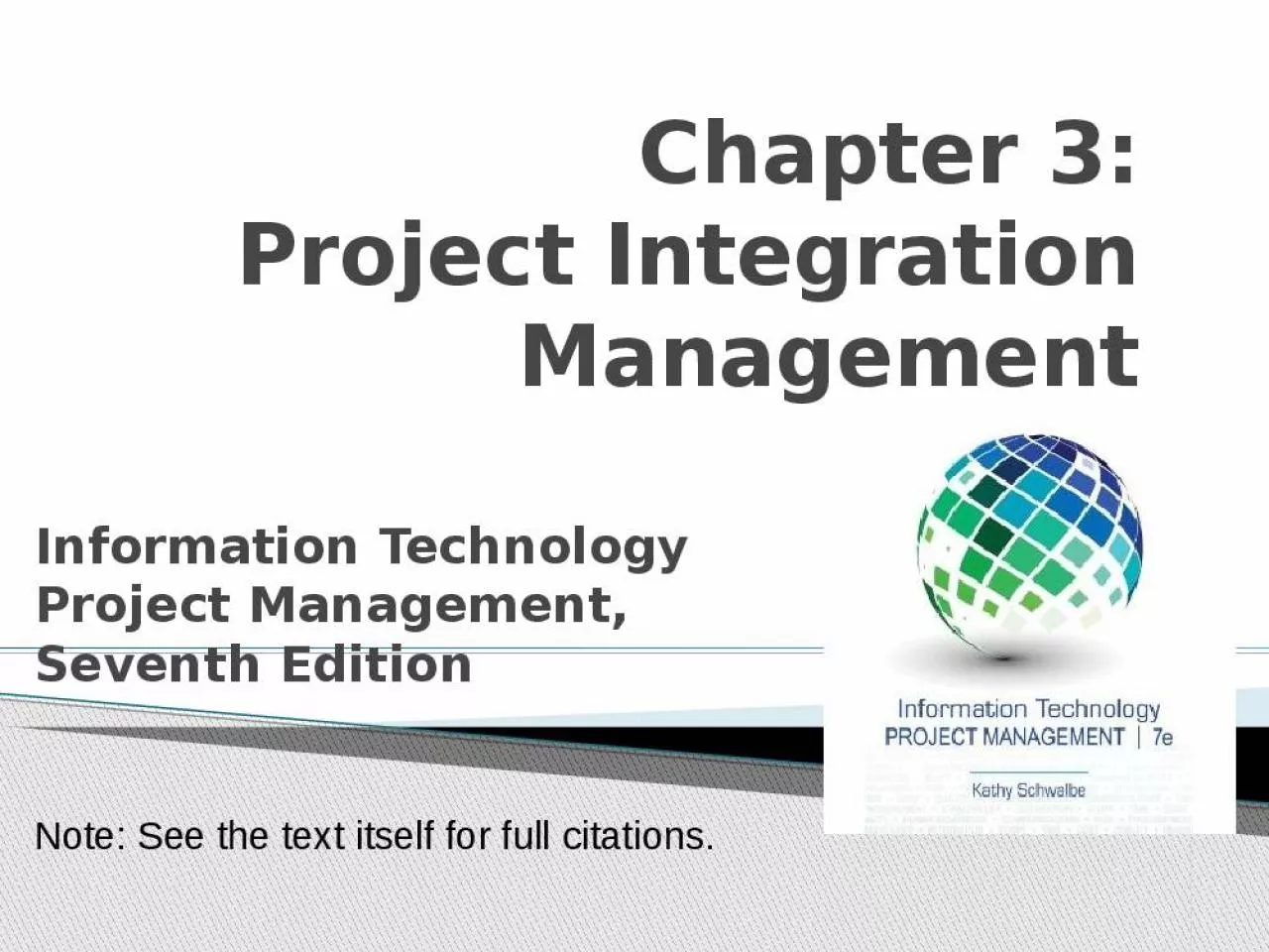 PPT-Chapter 3: Project Integration Management