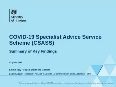 COVID-19 Specialist Advice Service Scheme (CSASS)