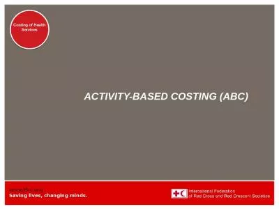 ACTIVITY-BASED COSTING (ABC)