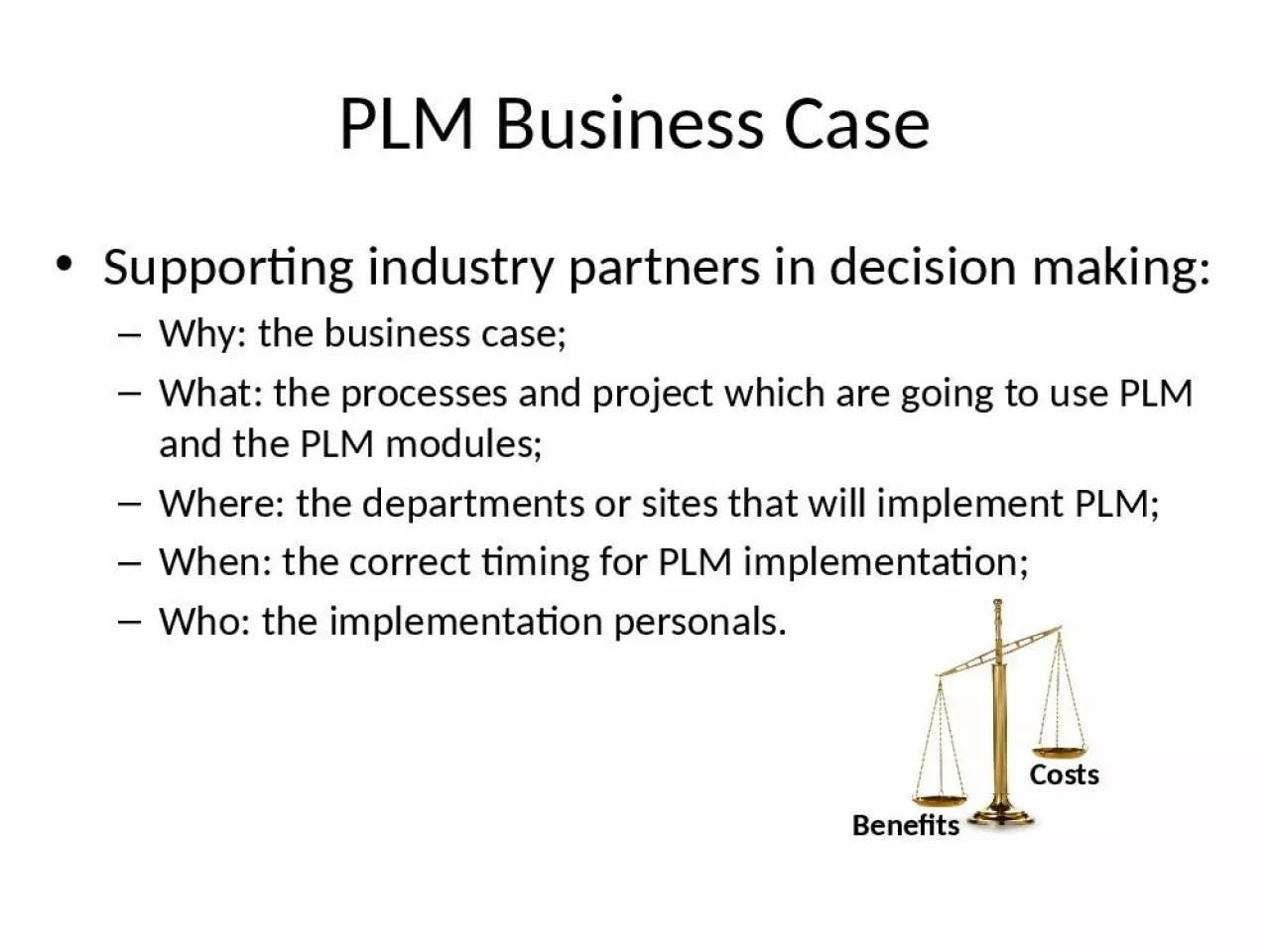 PPT-PLM Business Case