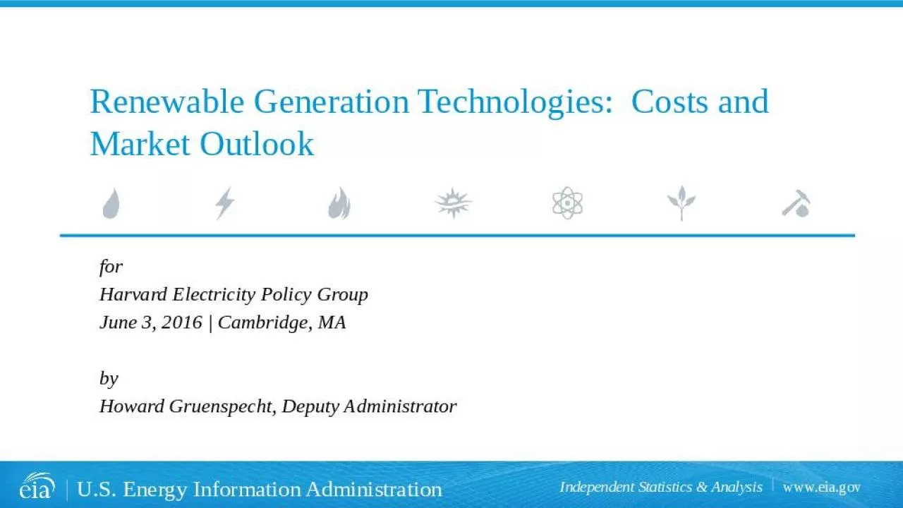 PPT-Renewable Generation Technologies: Costs and Market Outlook