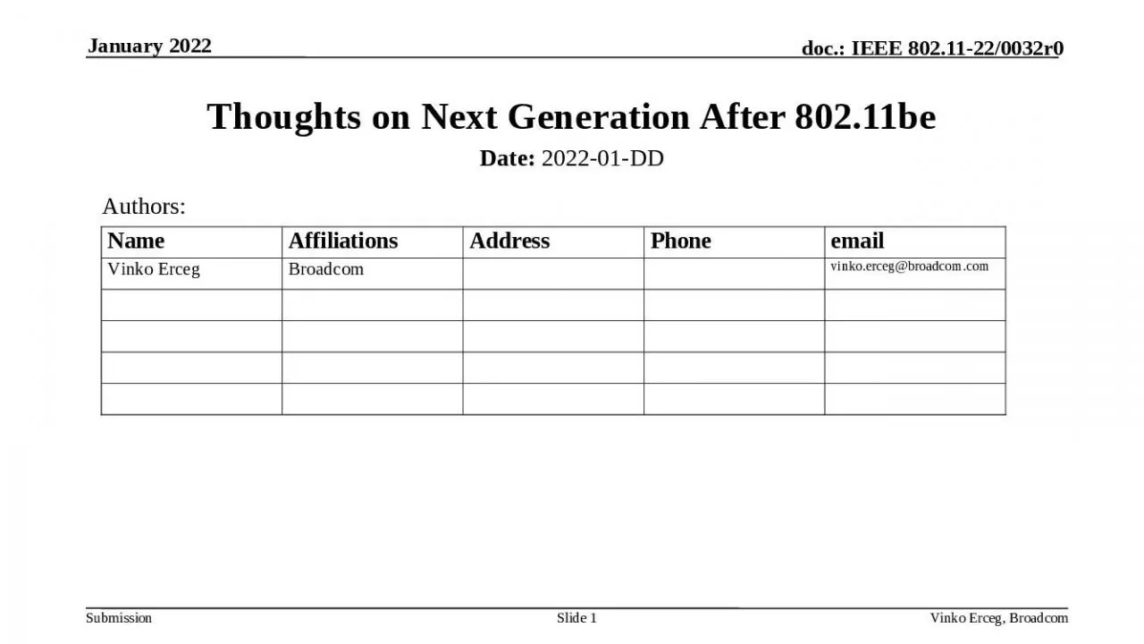 PPT-Thoughts on Next Generation After 802.11be