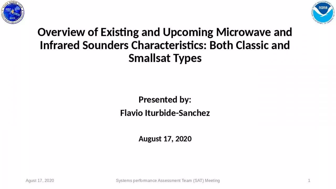 PPT-Benefits of Microwave and Infrared Sounders in LEO Orbit