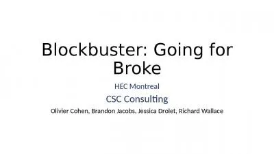 Blockbuster: Going for Broke