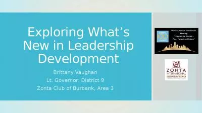 Exploring What s New in Leadership Development