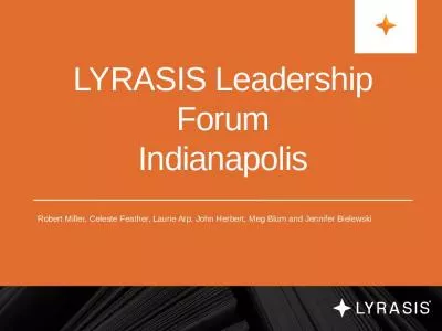 LYRASIS Leadership Forum Indianapolis