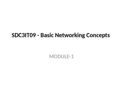 SDC3IT09 - Basic Networking Concepts