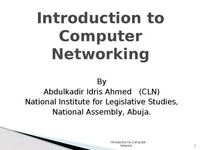 Introduction to Computer Networking